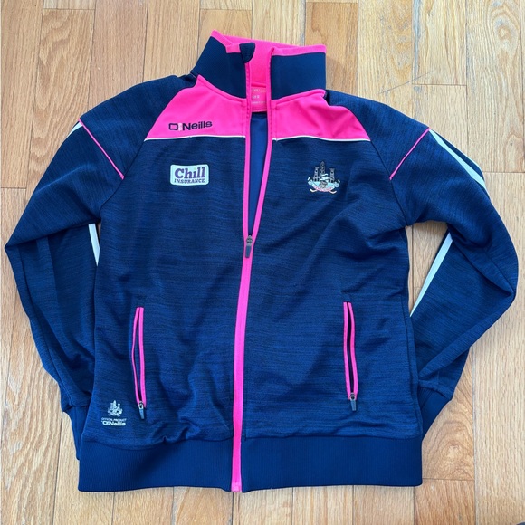O'Neill Other - O'Neill Cork Navy and Hot Pink Athletic Zip Jacket
